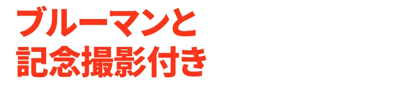 ブルーマンと記念撮影付き VIP席
