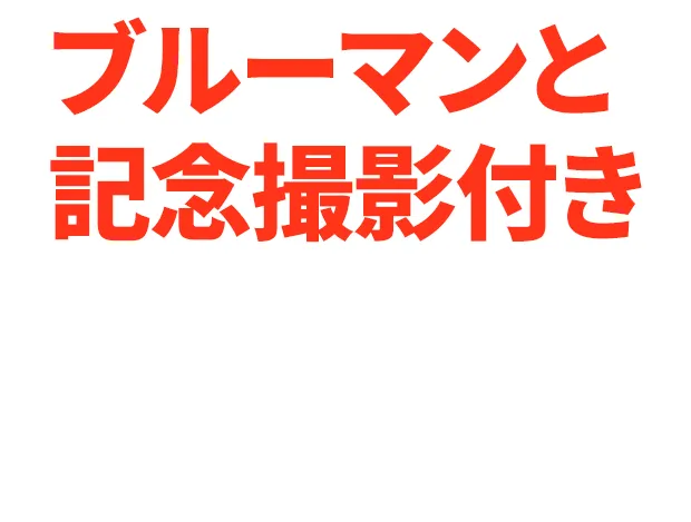 ブルーマンと記念撮影付き VIP席